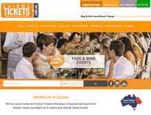 Tablet Screenshot of cairnstickets.com.au